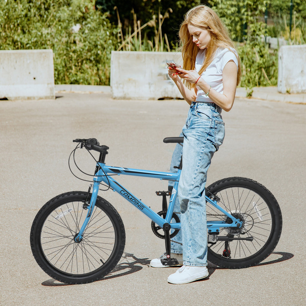 20 Inch Kids Mountain Bike for Boys and Girls , 7/21-Speed Adult Bicycle