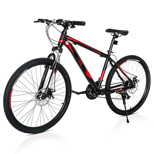 26 inch Tire Mountain Bike 21 Speed Bicycle High-Tensile Frame MTB Bikes for Men